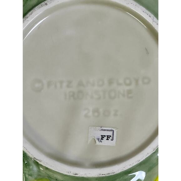 Fitz and Floyd 1989 Japan Majolica 'Calypso' Hand Painted Fruit Bowl-Excellent - Picture 7 of 7